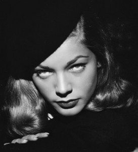 Publicity photo of Lauren Bacall for The Big Sleep.